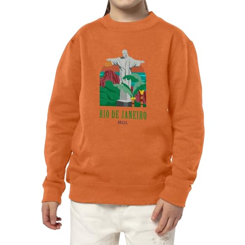 Sweat Rio de Janeiro enfant Brésil pull vacances illustration Christ - 3
