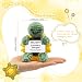 Mothers Day Gifts for Mom from Daughter Son,Funny Mom Gifts Birthday Gifts for Grandma Mother,Mini Positive Handmade Crochet Christmas Stocking Stuffers Secret Santa Gift Ideas (Sunflower-Turtle-Mom)