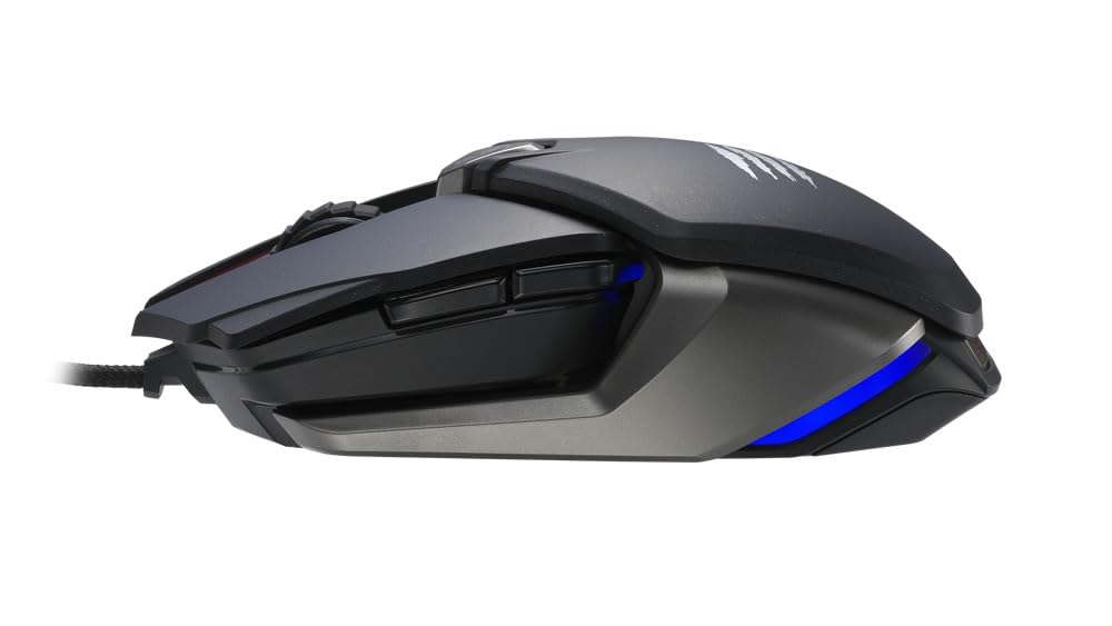MAD CATZ Rat Bat 6+ Souris Gamer Filaire Ambidextre - Souris Ergonomique 10 Boutons Programmables - Capteur 16000 DPI - Souris Gaming PC Noire RGB