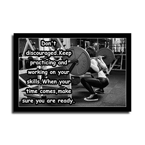 Lirong Make Sure You Are Ready Motivational Inspirational Posters Home Decor Wall Art Print For Gym Motivational Quotes Poster Printing 08X12Inch(20X30Cm) #TOP4