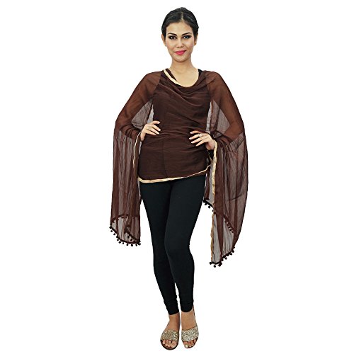 ibaexports Indian Women Scarves Neck Wrap Chunni Long Stole Chiffon Blend Dupatta4