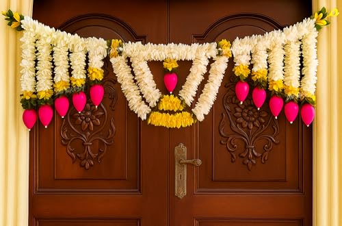 Divyakosh Diwali Decoration Bandhanwar for Main Door - 38 Inch | Fancy Toran for Entrance Door | Door Hangings & Garland for Home | Artificial Thoranam for Mandir, Temple, Pooja Room