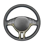 MEWANT Stitch On Custom Fit Steering Wheel Cover for BMW 3 Series