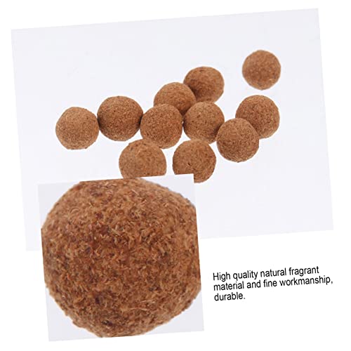 Garneck 1 Conjunto 20 Unidades Pílulas De Aromaterapia De Madeira Bola De Óleo Essencial Sachês De L
