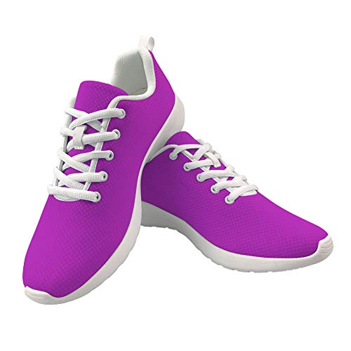 Amzbeauty Zapatos deportivos para caminar para hombre, de moda, vacaciones, casual, para caminar, correr, de parte superior, ligeros, entrenadores 6-13UK, color Morado, talla 44 EU
