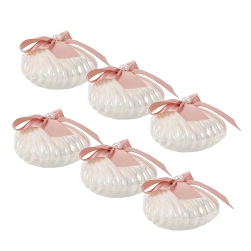 OFFSCH Unique Shell Shaped Wedding Candy Boxes Small Candy Boxes for Party Favors