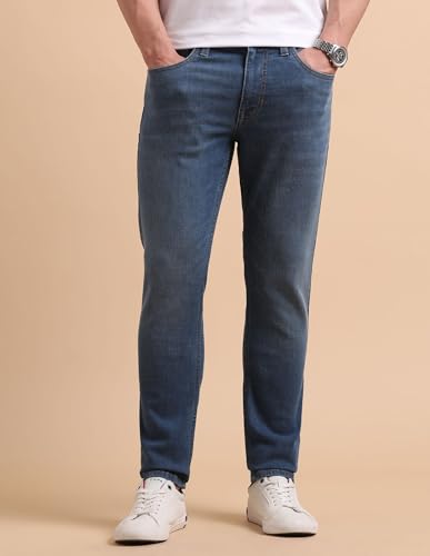 Image of U.S. Polo ASSN. Denim Jeans for Men - Slim Tapered Fit, Mens Jeans for Office & Regular Wear