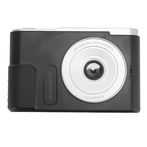 Fotocamera Digitale 4K Videocamera Zoom 16x Antivibrazione con Schermo da 2.4 Pollici da Viaggio Compatta Portatile da 48MP per Vlogging Fotografico BLACK
