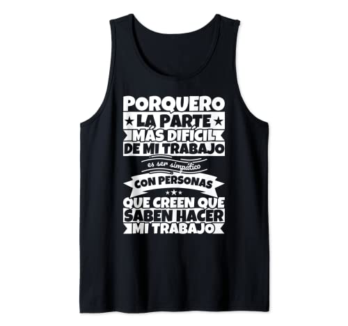 porquero divertido la parte Camiseta sin Mangas