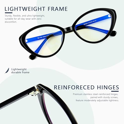 Image of Blue Light Blocking Glasses for Women Men, Square Thick Frame Anti Eyestrain & UV Glare JF6218