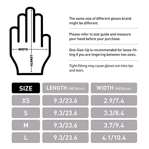 Okiaas Black Disposable Gloves Medium, Vinyl Gloves Disposable Latex Free, 5 Mil, 50 Count, For Food Prep, Household Cleaning, Hair Dye, Tattoo #TOP5