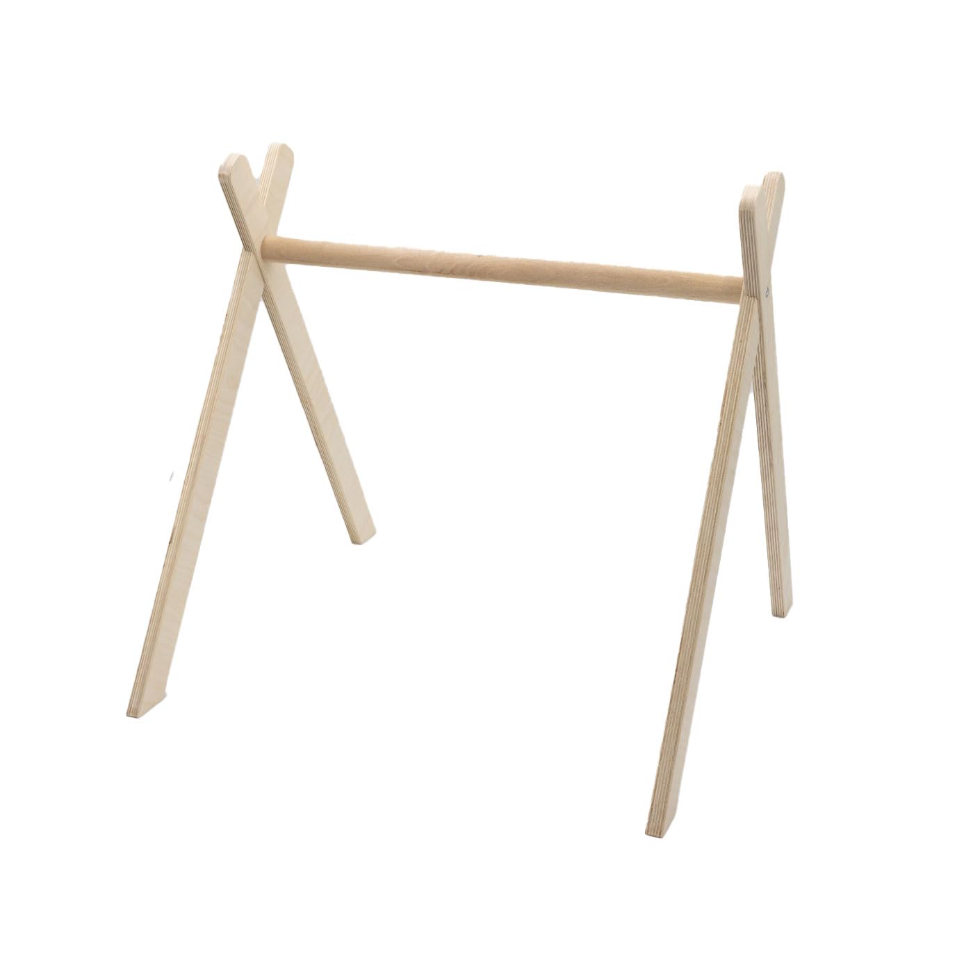 Zwergensache BASIC Spielbogen – Holz Baby Spielbogen ab Geburt, Schichtholz, stabile Konstruktion, Montessori Baby Gym, fördert Motorik & Sinne - ab 0 Monaten (ohne Anhänger)