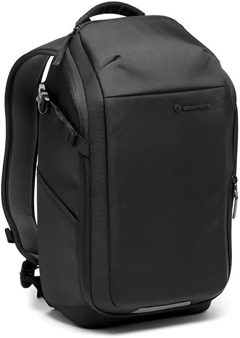 Zaino per fotocamera professionale SLR/Mirrorless Manfrotto Advanced Fast III con obiettivi e laptop, divisori imbottiti intercambiabili, accesso laterale, attacco per treppiede