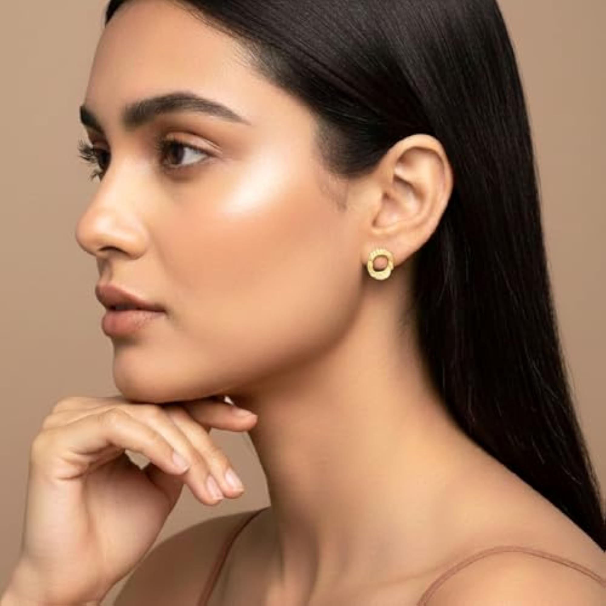 Cubic Zirconia Studded Fancy Stud Earrings for Women