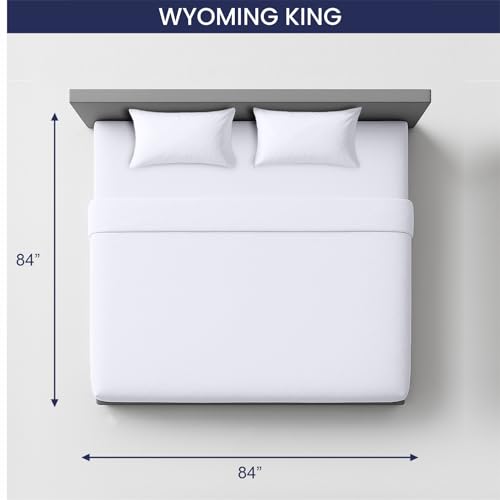 Image of SGI 84 inchx84 inch 4 Pc Emperor /Wyoming King Sheet Set 600 TC 15 inch Deep, White