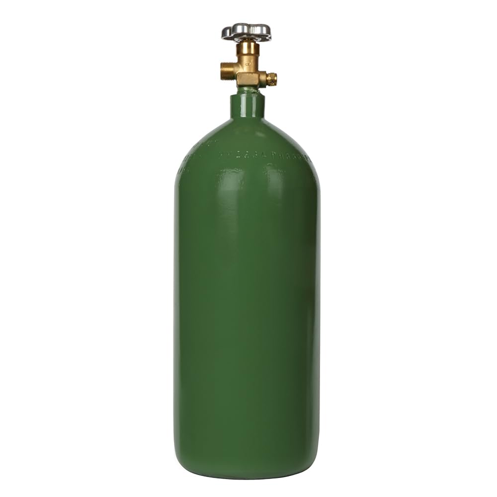 New 40 cu ft Steel Oxygen Cylinder Tank with CGA540 Valve