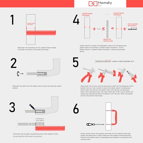 Image of homdiy 15 Pack Brushed Nickel Cabinet Pulls 3 Inch Handles Stainless Steel Cabinet Hardware for Kitchen and Bathroom Cabinets, 5 Inch Overall Drawer Pull