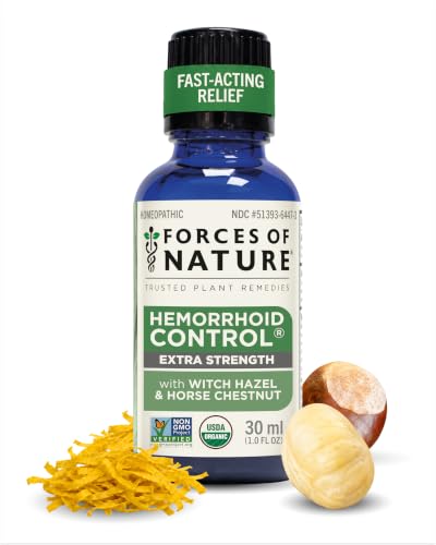Forces of Nature Hemorrhoid Control Extra Strength Fast-Acting Relief Oil