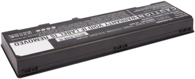 Replacement Battery for DEL'L 310-6321,310-6322,312-0339,312-0340,312-0348,312-0349,312-0350,312-0425,312-0429,312-0455,C5974,D5260,D5318,F5635,G5260,G5266,U4873,Y4873,YF976,4400mAh/11.1V
