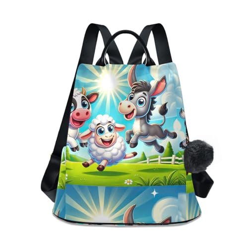 Sac à dos femme pratique pour sorties et travail avec poignée cuir