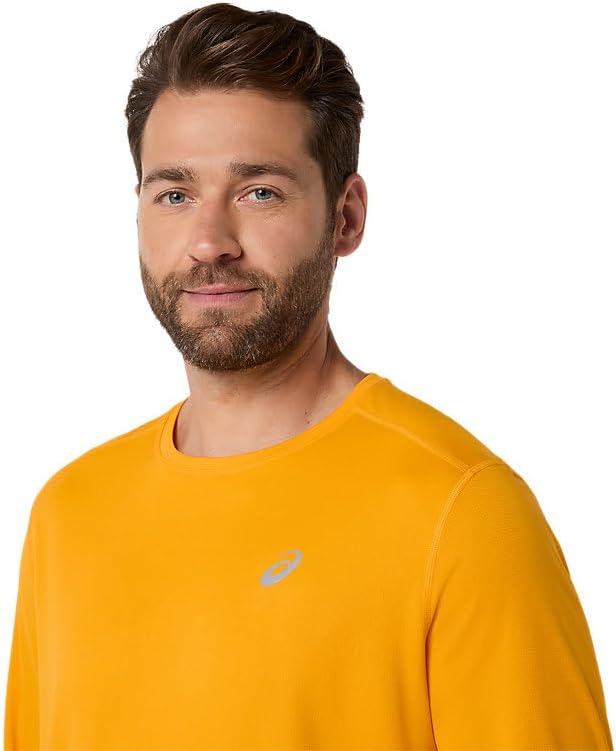 ASICS Men's Silver Long Sleeve TOP Running Apparel