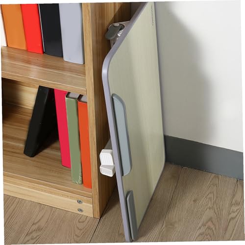 Table pour ordinateur réglable et pliable en bois beige ultra robuste