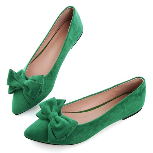 Image of Dear Time Women's Ballet Flats Dress Ballet Shoes Slip on for Office Work Comfortable Shoes