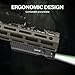SOLOFISH 1450 Lumens MLOK Mount Tactical Flashlight with Green Laser Sight, Magnetic Rechargeable Laser Light Combo Compatible with MLok Rail