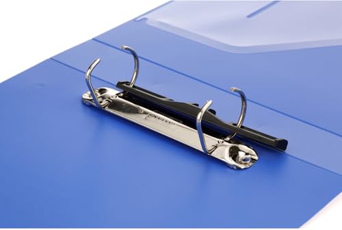 Image of Solo 2-D A5 Ring Binder File Folder -Pack of 2 | Office Document Organizer with Inside Pocket, Presentation Display Plastic Voucher File for Certificates, Portfolio, Papers & Projects