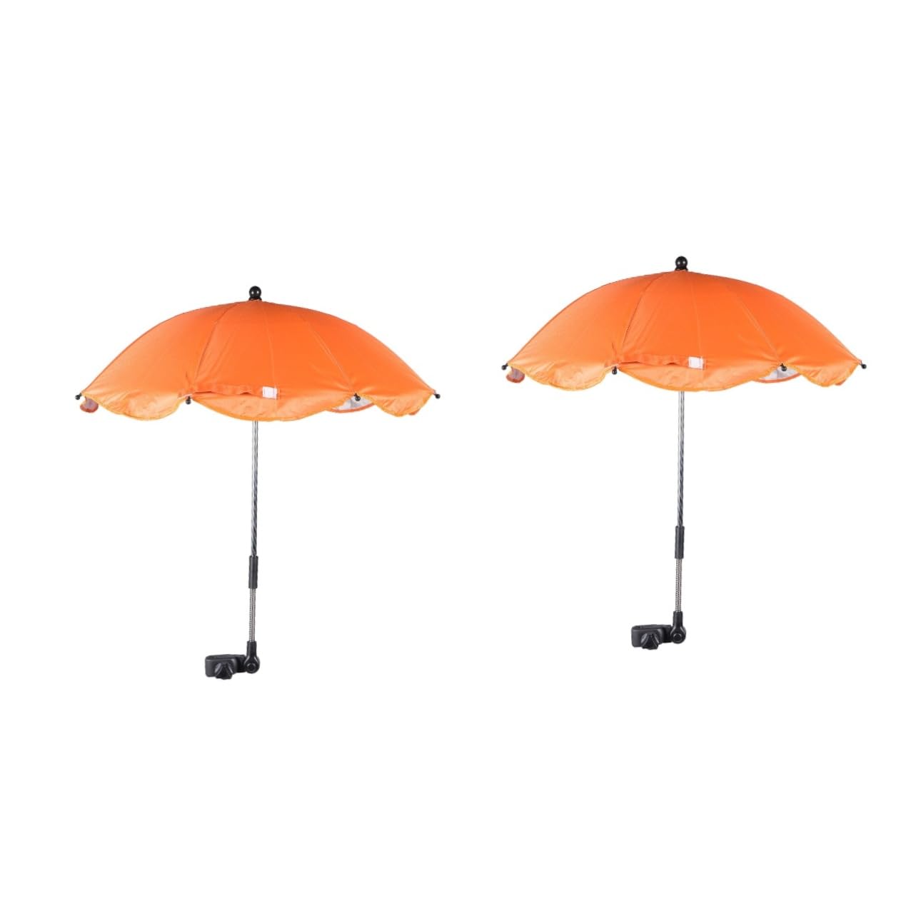 KOMBIUDA 2stücke Stroller Clip Umbrella Mit Uv-schutz Und Verstellbar Für Kinderwagen Buggy Und Für Sonnige Tage