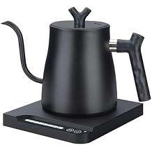 Electric Kettles - Gooseneck Electric Kettle with 7-Level Temperature Control,1-Liter Stainless Steel Inner 1000-Watt Quick Heating Hot Water kettle for Pour Over Coffee & Boil Hot Water
