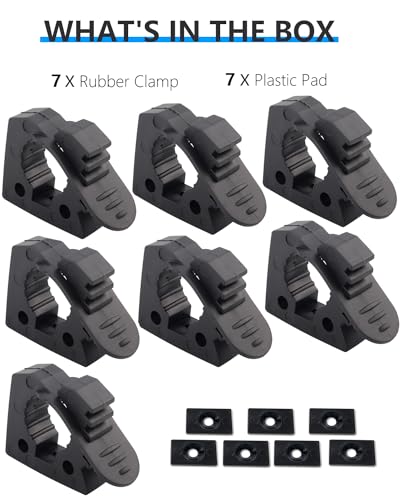 Image of Shovel Mount for Roof Rack Rubber Clamp Mounting Kit, Shovel Holder Clamp Wall Mount Kit Car Accessories for Roof Rack, Boats, Military Equipment, Axe