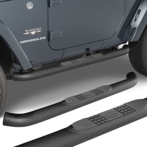 Estribos QR3 Heavy Duty, Set de 2, Tubo Redondo 3" Negro miniatura 2