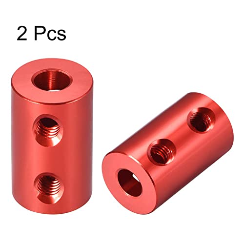 Ta-Vigor 2Pcs 5Mm To 5Mm Bore Rigid Coupling L20Xd12 Aluminum Alloy Shaft Coupler Connector, Shaft Coupling Joint Connector For 3D Printer,Diy Robots, Cnc Machine,Motor Accessories, Red #TOP1