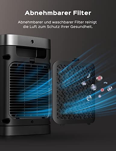 Dreo Elektrische Kachel Atom One, 70° oscillerende, Elektrische Keramische Verwarming met Thermostaat, Timer, Afstandsbediening, Oververhittings- en kantelbeveiliging, Energiebesparende ECO-modus - Afbeelding 7