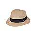 Produktbild House of Ord Cape Town Harley Trilby | Trilby Sonnenhut Unisex Kopfumfang einstellbar Unisex Natürlich M/58cm