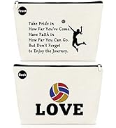 Volleyball Gifts Volleyball Lover Makeup Bag Gifts for Women Volleyball Team Gifts Volleyball Pla...