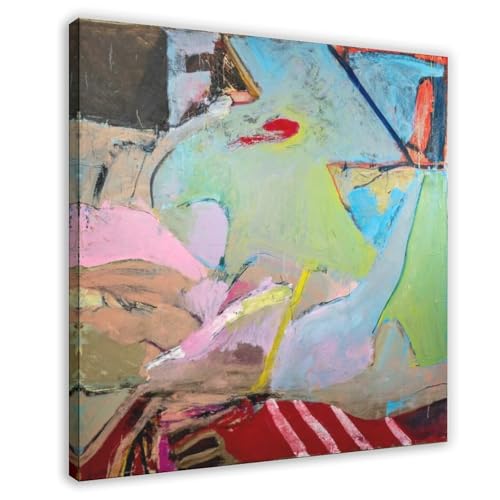 Toile abstraite Bernice Bing pour un salon moderne au style artistique unique