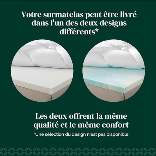 Surmatelas Mémoire de Forme 10 cm 140x200 Zinus