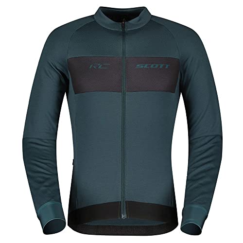 Scott RC Calda Maglia invernale da bicicletta, colore verde petrolio, nero 2023