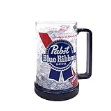Silver Buffalo Pabst Blue Ribbon Freezeable Beer Stein Freeze Gel Mug, 1 Count (Pack of 1)