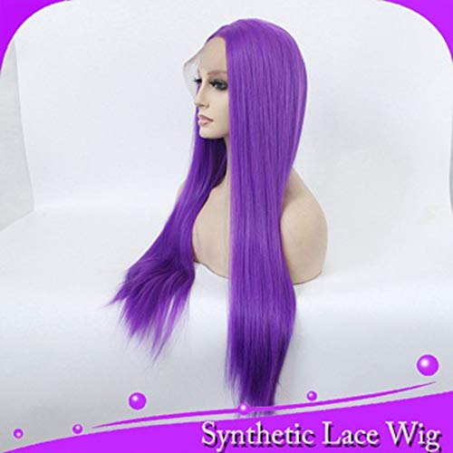Perruque violet foncé avec couvre-chef complet pour volume immédiat - 5