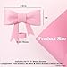 6Pcs Bow Straw Covers Cap Toppers, Compatible with Stanley 30&40 oz Tumbler Cups, Cute Pink 10mm Reusable Silicone Straw Topper for Stanley Tumbler with Handle, Stanley Cup Straws Accessories