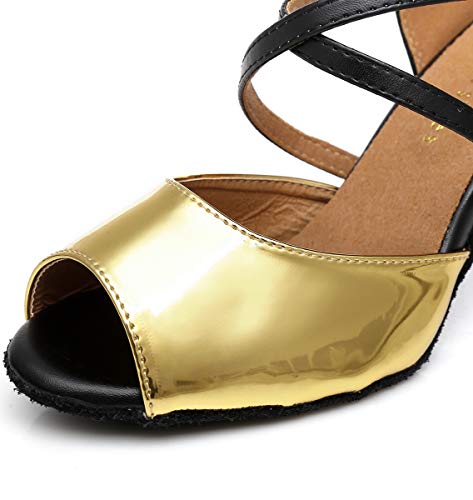 Sandales à talon évasé pour danse latine et salsa L307 - 2