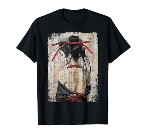 Geisha Asia Japón Mujer Vintage Cultura Tokio Geisha Camiseta | Ya disponible en tu tienda friki favorita! En mundofriki.es!