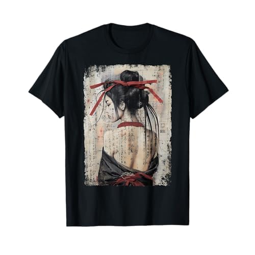 Geisha Asia Japón Mujer Vintage Cultura Tokio Geisha Camiseta