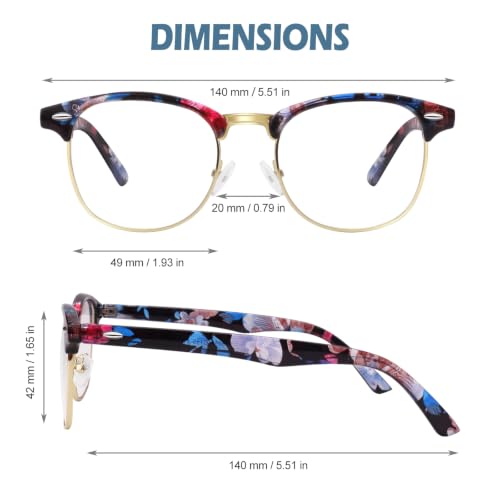 Image of CGID Retro Fake Non-Prescription Glasses Clear Lens UV400 Men Women CN56