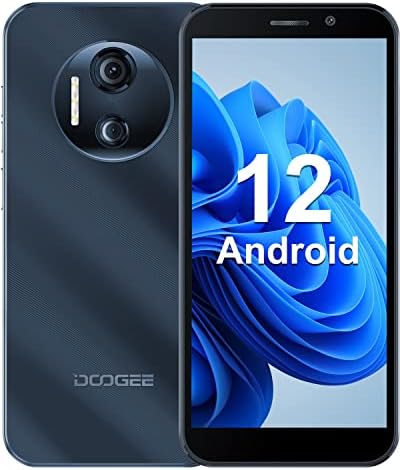 DOOGEE X97 Pro Mobile Phones Sim Free Unlocked, Android 12 Smartphone, 4GB + 64GB, Octa-Core, 4200mAh, 6.0'' HD+ Display, 3-Card Slots, Dual SIM Smartphone, 12MP+5MP Camera, NFC/OTG/Face ID - Black