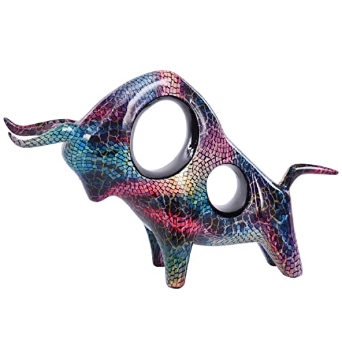 Saysmile Moderne Skulpturen, Heimdekoration, Stierstatue und Figur Dekorationen für Wohnzimmer, abstrakte Skulptur, Zuhause, Büro, Bücherregal, Schreibtisch Cover