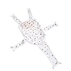 Baby Bath Cushion Baby Bath Net Baby Bath Insert Adjustable Bath Seat Net Infant Newborn Bath Seat Non-Slip Bath Seat Net with 5 Safety Support Corners 0-2 Years AA